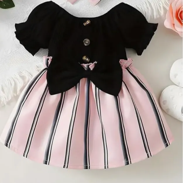 Kitkat Top Baby Frock for Baby Girls