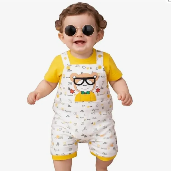 Cotton Dungaree Set